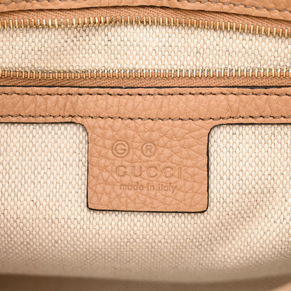 Gucci Pebbled Calfskin Medium Soho Flap Crossbody Camelia 6 of 10