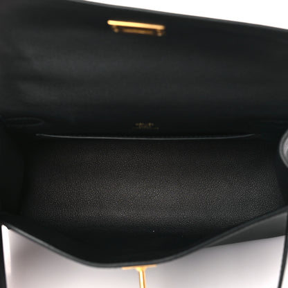 Hermes Swift Kelly Pochette Clutch Black 5 of 11