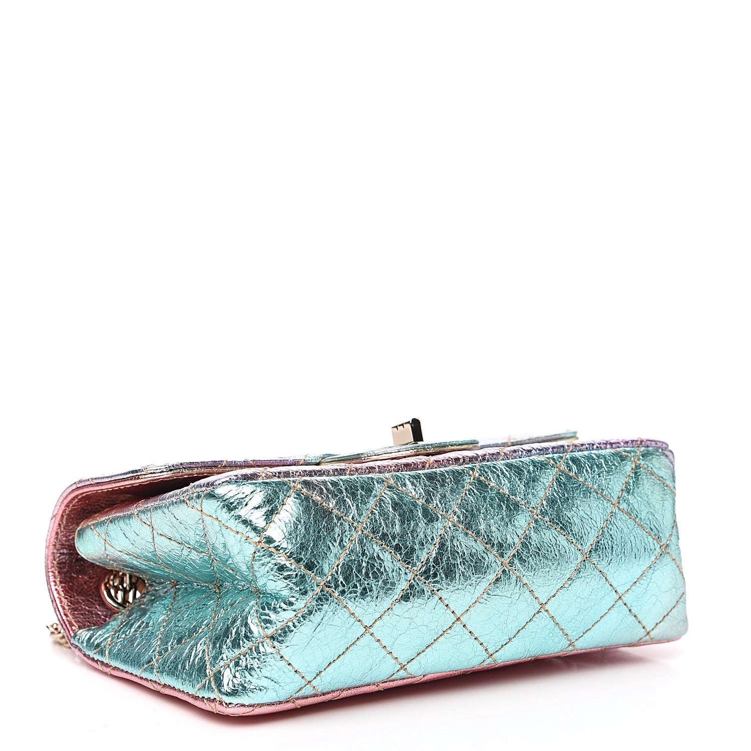 Chanel Metallic Goatskin Quilted Mini 2.55 Reissue Flap Multicolor 4 of 9