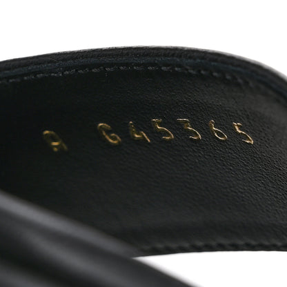 Chanel Lambskin Logo Platform Sandals 39 Black 9 of 11