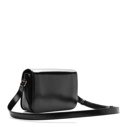 Celine Shiny Calfskin Medium Triomphe Black 3 of 11