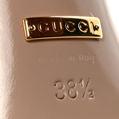 Gucci Lifford Calfskin GG Marmont Ankle Wrap 105mm Sandals 38.5 Vintage Bordeaux 7 of 9