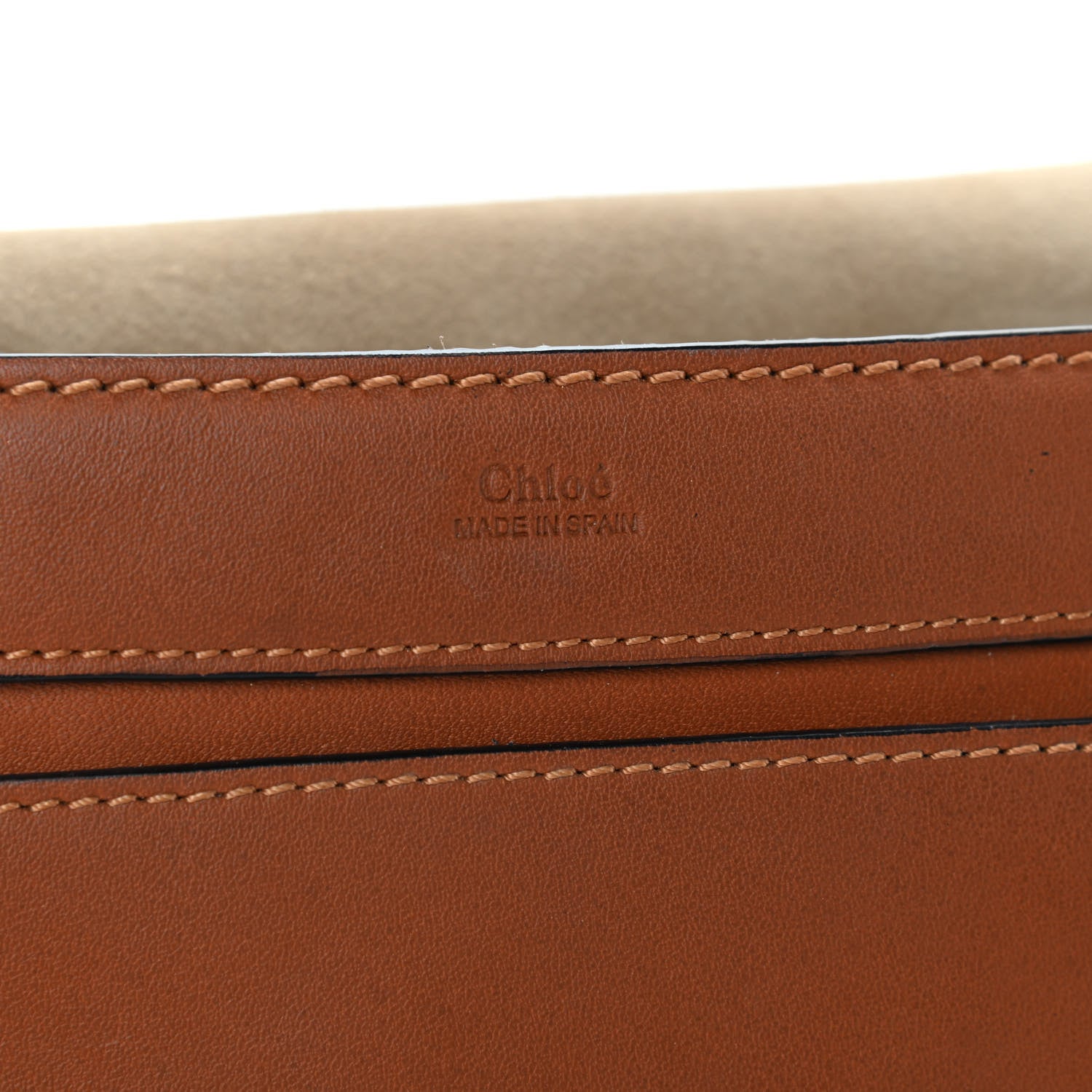 Chloe Calfskin Studded Mini Marcie Round Crossbody Bag Caramel 6 of 9