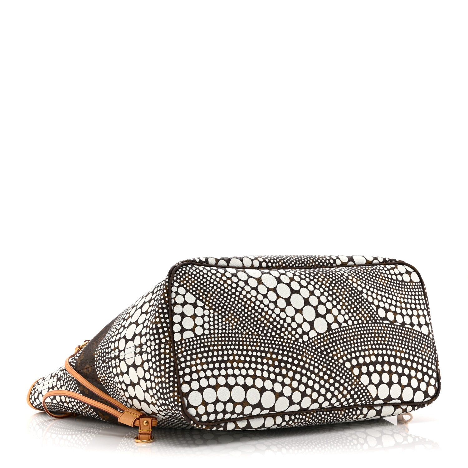 Louis Vuitton Monogram Kusama Waves Neverfull MM White 4 of 11