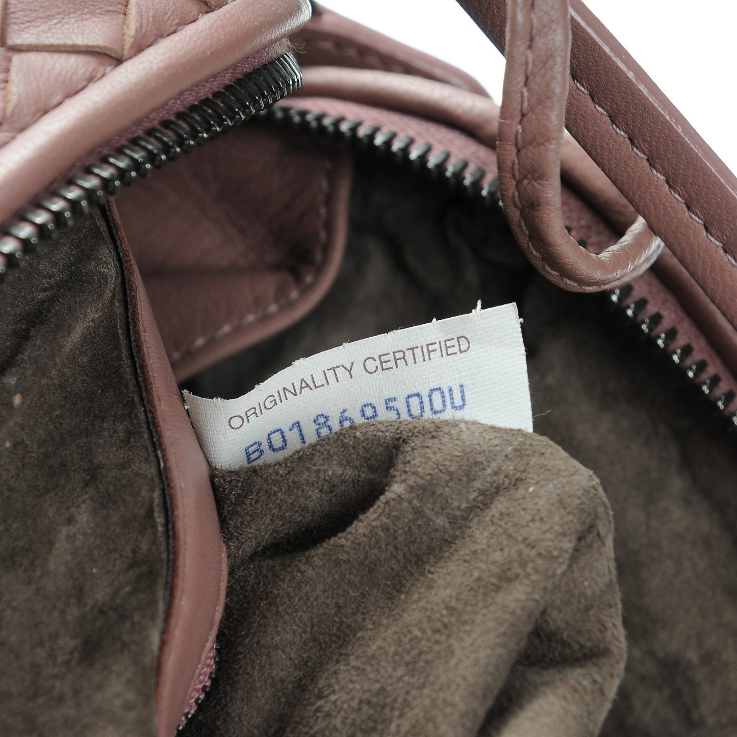 Nappa Intrecciato Pillow Crossbody Messenger Dusty Rose