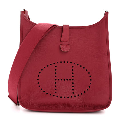 Hermes Taurillon Clemence Evelyne III GM Rouge Garance 1 of 12