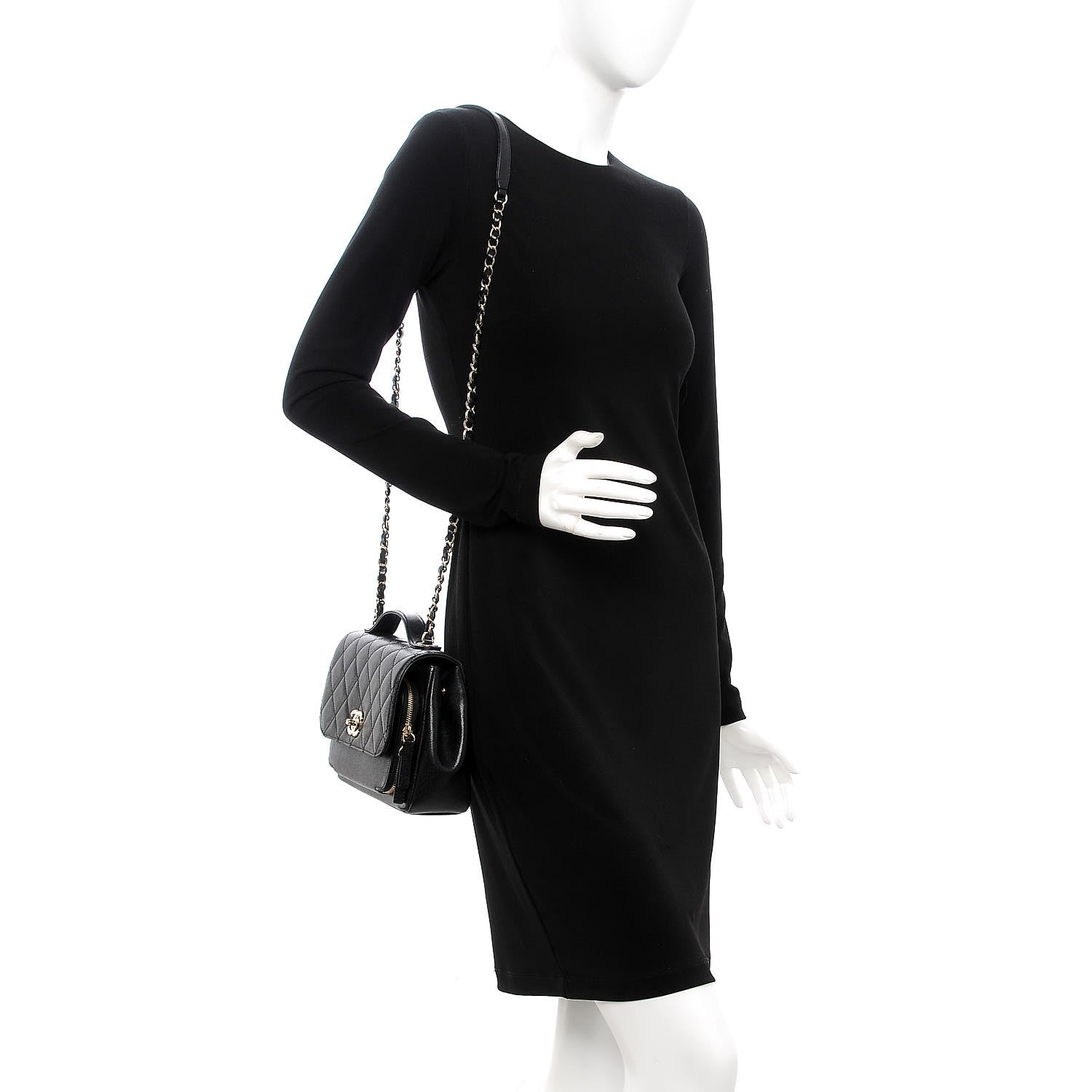Chanel Caviar Quilted Small Business Affinity Flap Black 2 of 12