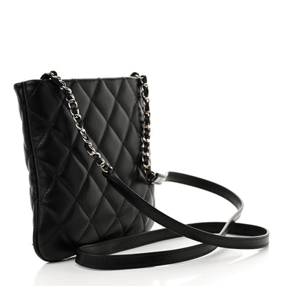 Chanel Lambskin Quilted Crossbody Bag Black 3 of 14