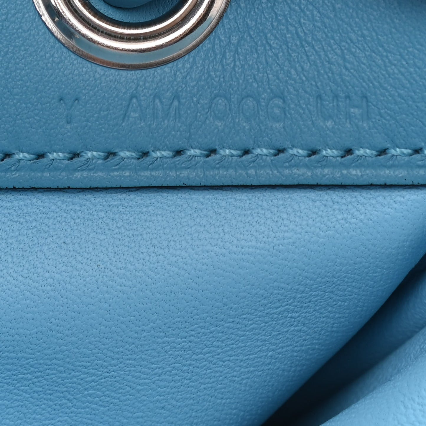 Milo Lambskin Swift Mini Aline Bleu Du Nord