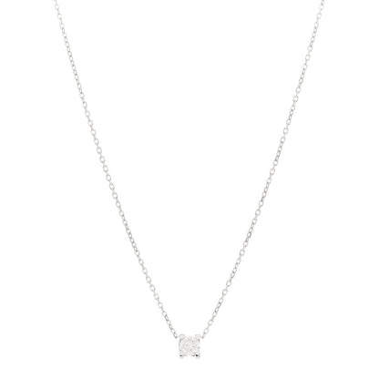 Cartier 18K White Gold Diamond .23ct C De Cartier Pendant Necklace 1 of 4
