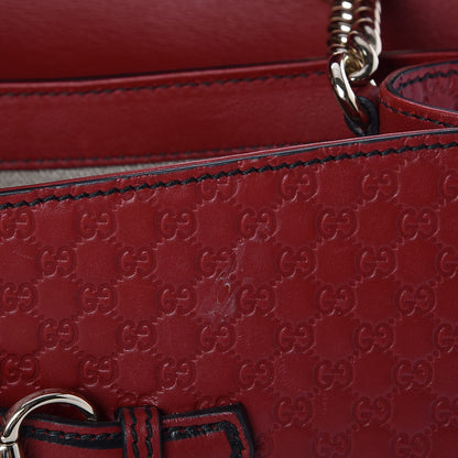 Gucci Microguccissima Medium Emily Chain Shoulder Bag Red 8 of 9