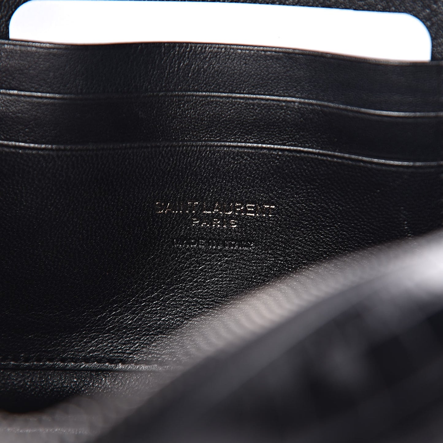 Calfskin Crocodile Embossed Monogram Mini Lou Camera Bag Black