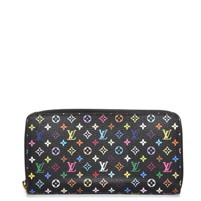 Louis Vuitton Monogram Multicolor Zippy Wallet Black Grenade 1 of 8