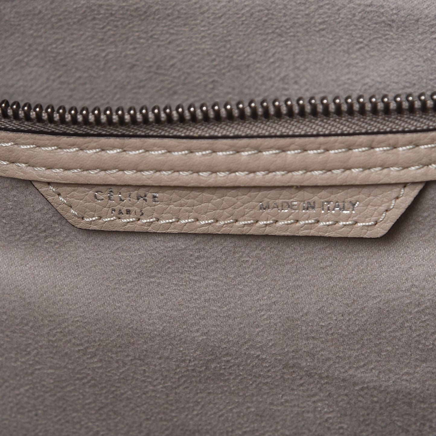 Drummed Calfskin Shoulder Luggage Dune