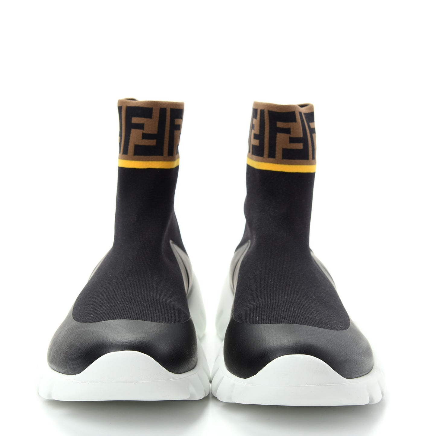 Jersey FF Mania Mens High Top Sock Sneakers 9.5 Black Tobacco Yema
