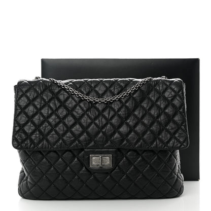 Chanel Aged Calfskin Reissue XL Maxi Flap Black 15 of 15
