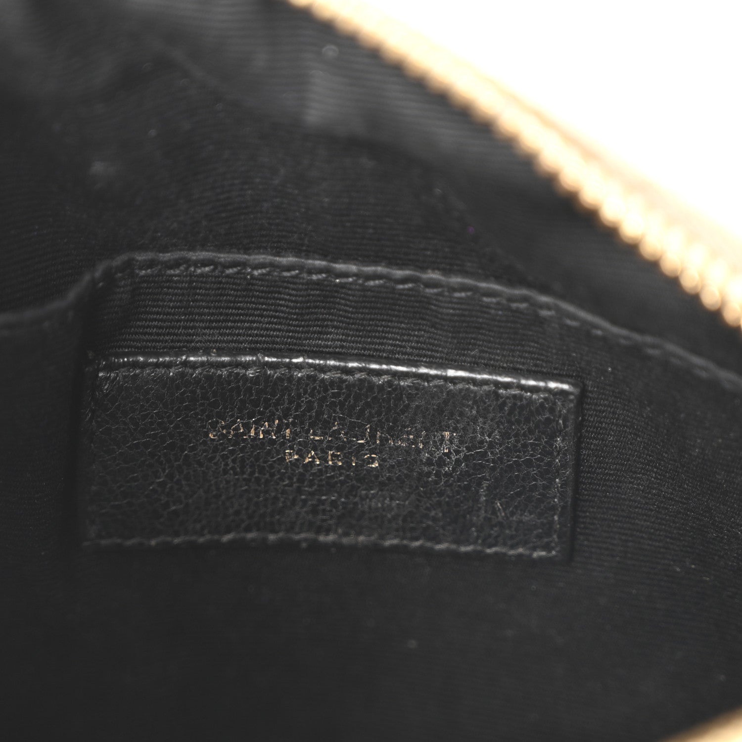 Saint Laurent Grain De Poudre Matelasse Chevron Quilted Round Vinyle Camera Bag Crema Soft 6 of 10