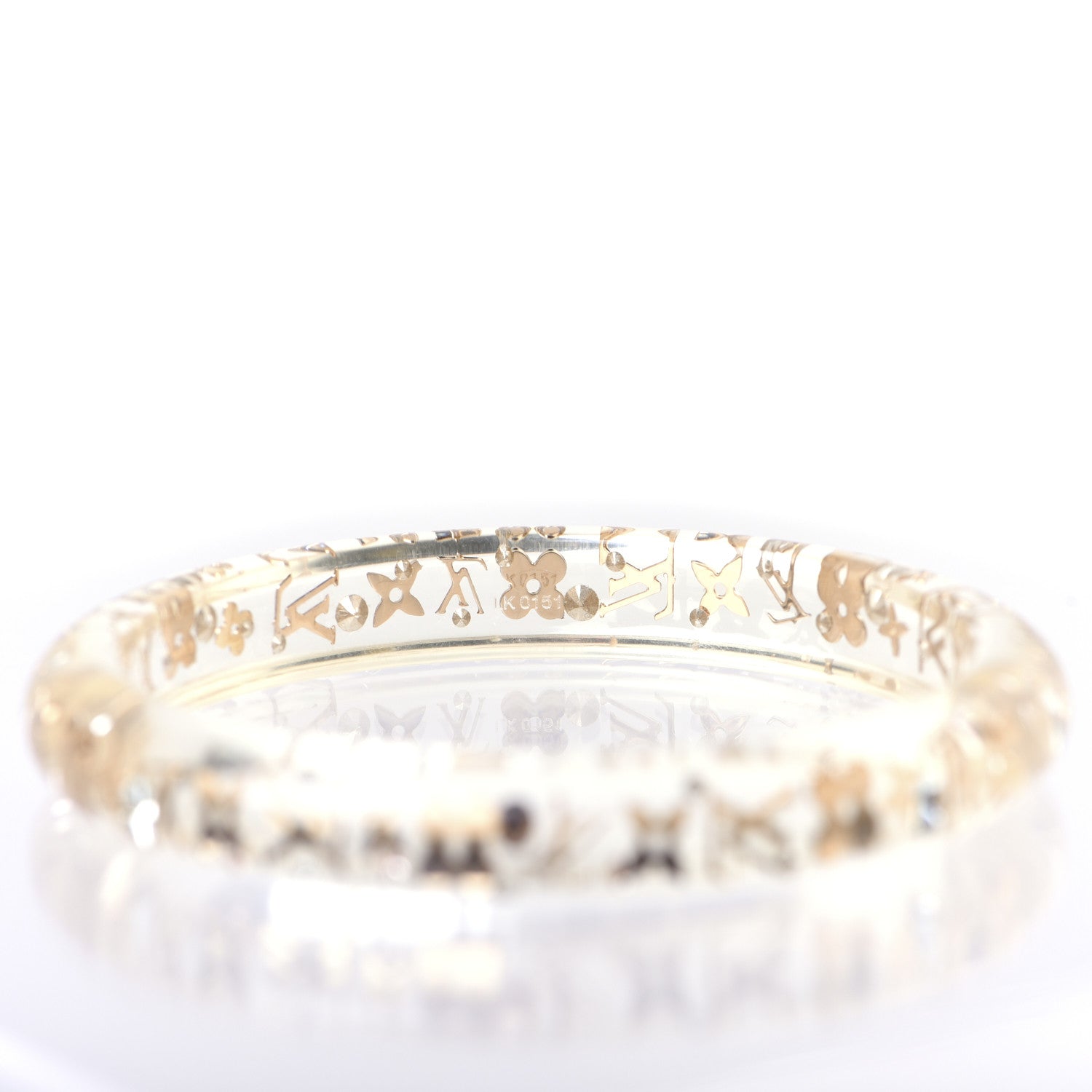 Louis Vuitton Resin Swarovski Medium Inclusion Bracelet PM Transparent 3 of 4