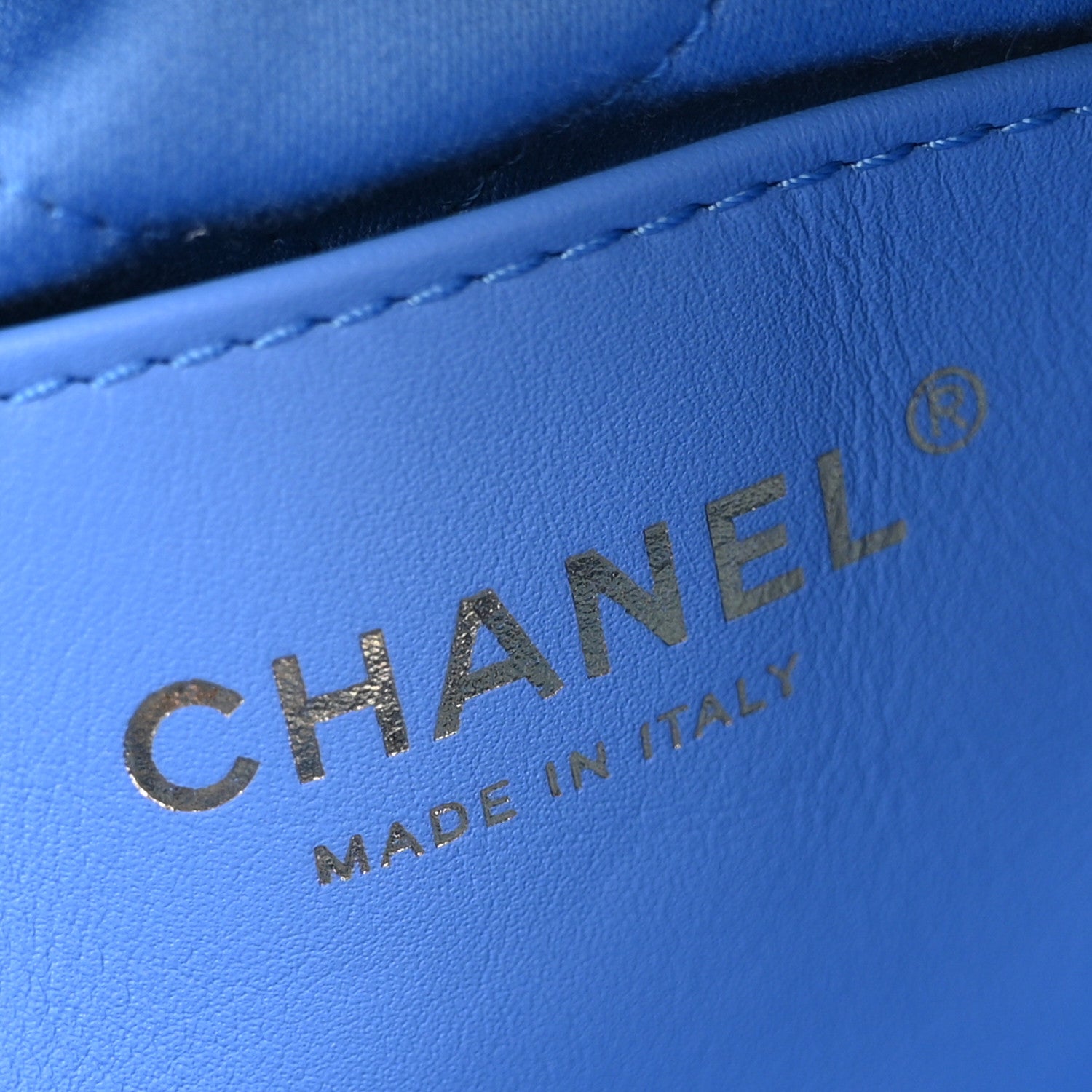 Chanel Shiny Calfskin Quilted Mini Chanel 22 Blue 6 of 10