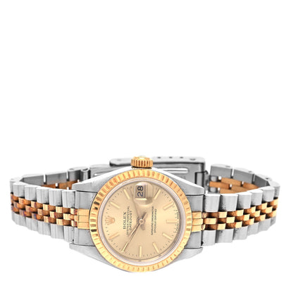 Rolex Stainless Steel 18K Yellow Gold 26mm Oyster Perpetual Datejust Watch Champagne 69173 2 of 5
