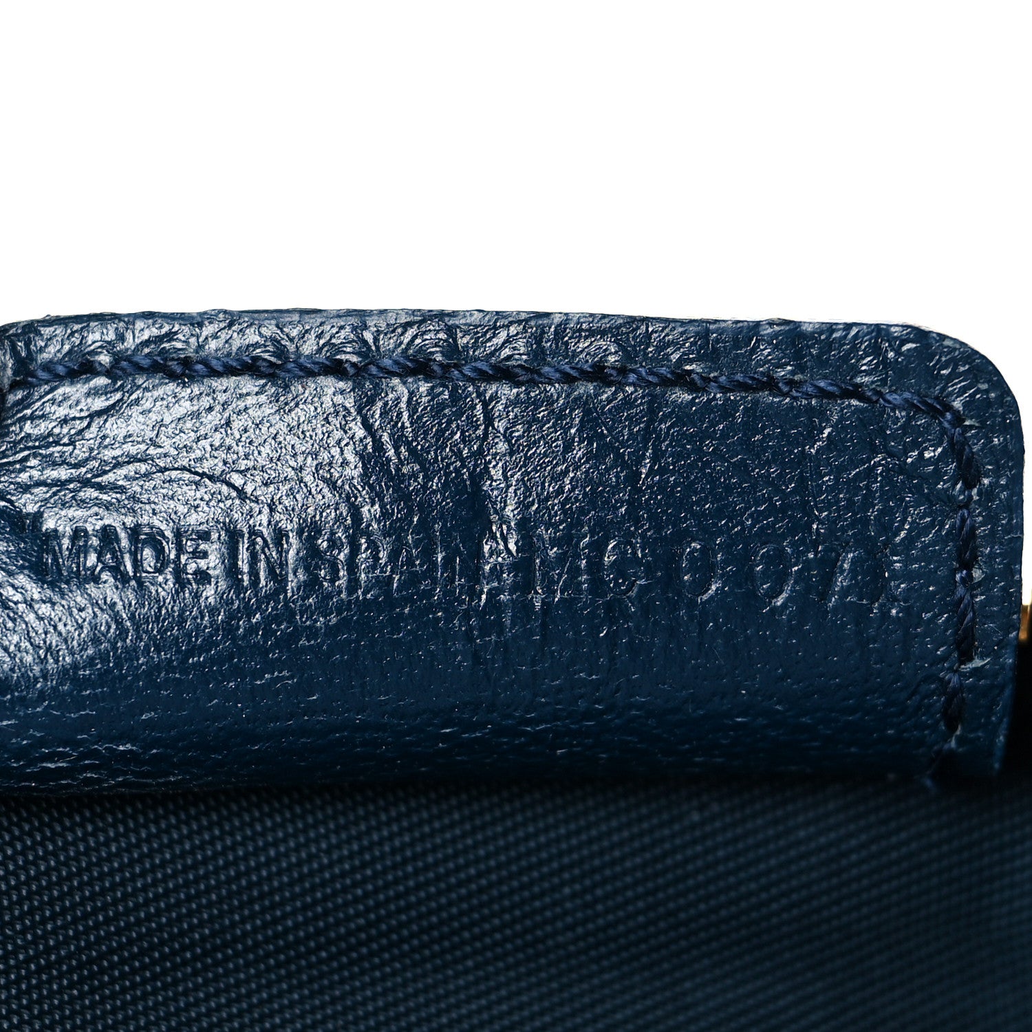 Christian Dior Monogram Mini Saddle Pochette Navy 7 of 10