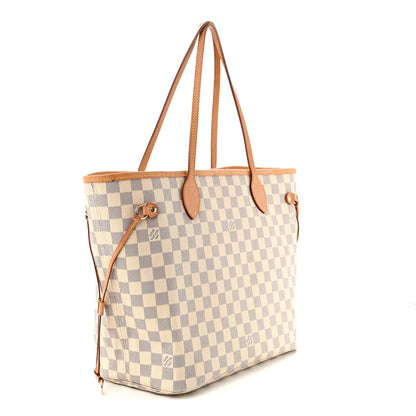Louis Vuitton Damier Azur Neo Neverfull MM  Rose Ballerine 4 of 13