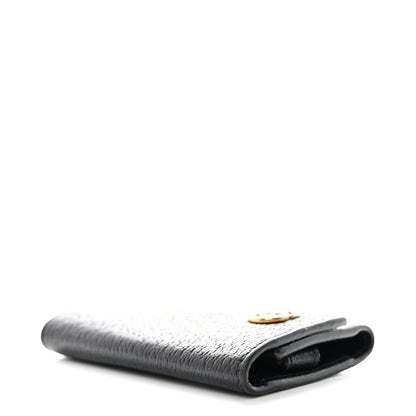 Gucci Calfskin Boar Effect GG Marmont 6 Key Holder Black 4 of 8