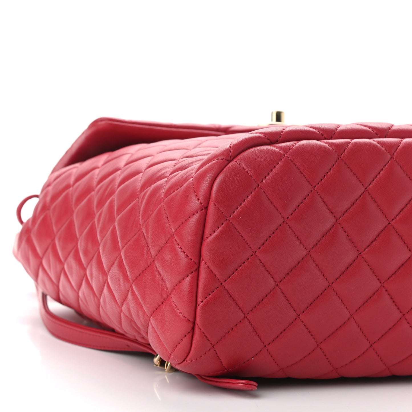 Lambskin Quilted Large Urban Spirit Backpack Dark Pink