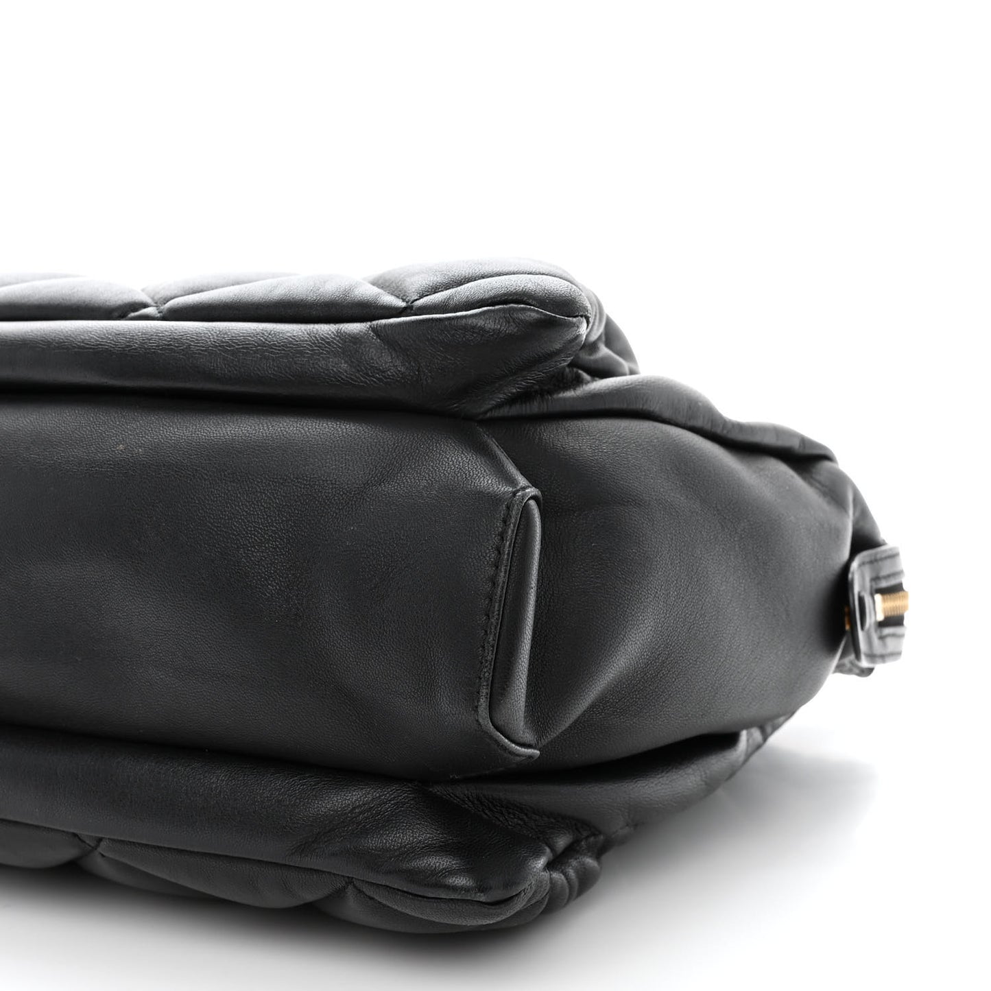 Calfskin Quilted Vara Bow Chain Tote Black
