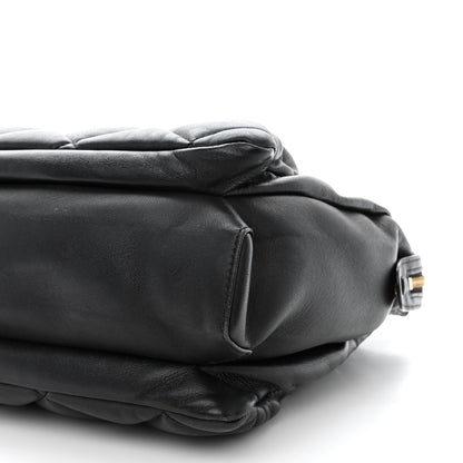 Salvatore Ferragamo Calfskin Quilted Vara Bow Chain Tote Black 11 of 13