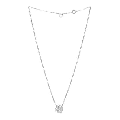 Bulgari 18K White Gold Diamond Serpenti Viper Pave Pendant Necklace 3 of 4