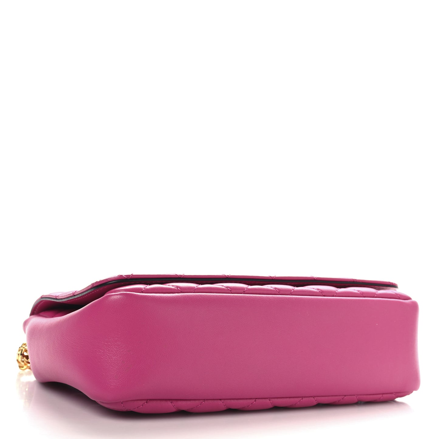 Nappa Quilted Medusa Chain Crossbody Pink