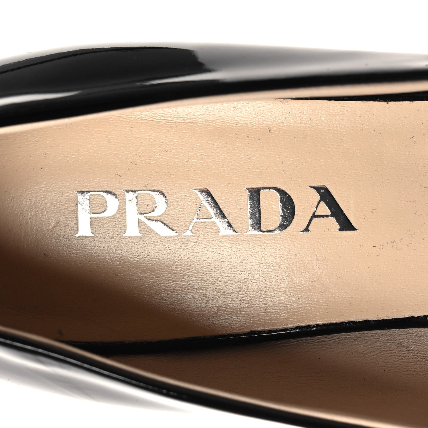Prada Patent Metal Triangle Logo 85mm Loafers 38.5 Black 7 of 8
