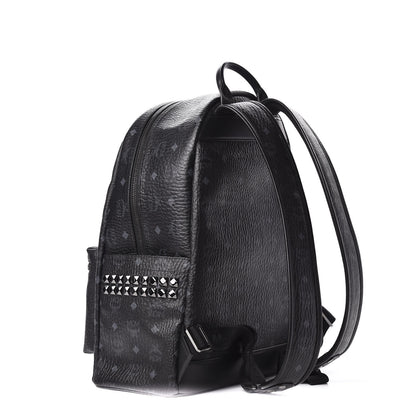 MCM Visetos Medium Side Studs Stark Backpack Black 2 of 9