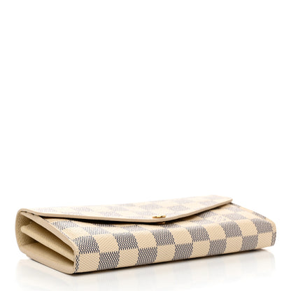 Louis Vuitton Damier Azur Sarah Wallet NM 4 of 12