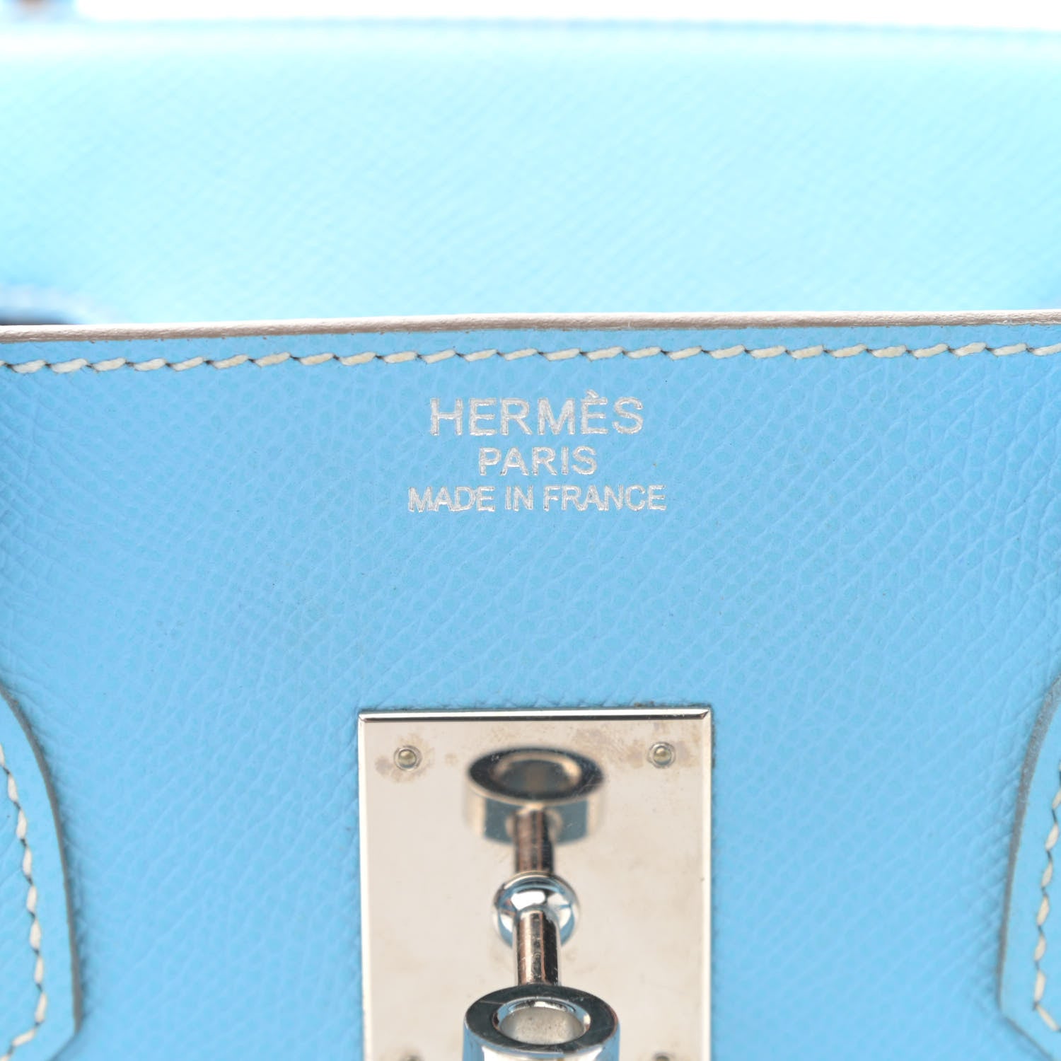 Hermes Epsom Candy Birkin 35 Celeste Mykonos 6 of 13
