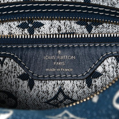 Louis Vuitton Monogram Jacquard Denim Speedy Bandouliere 25 Bleu 6 of 11