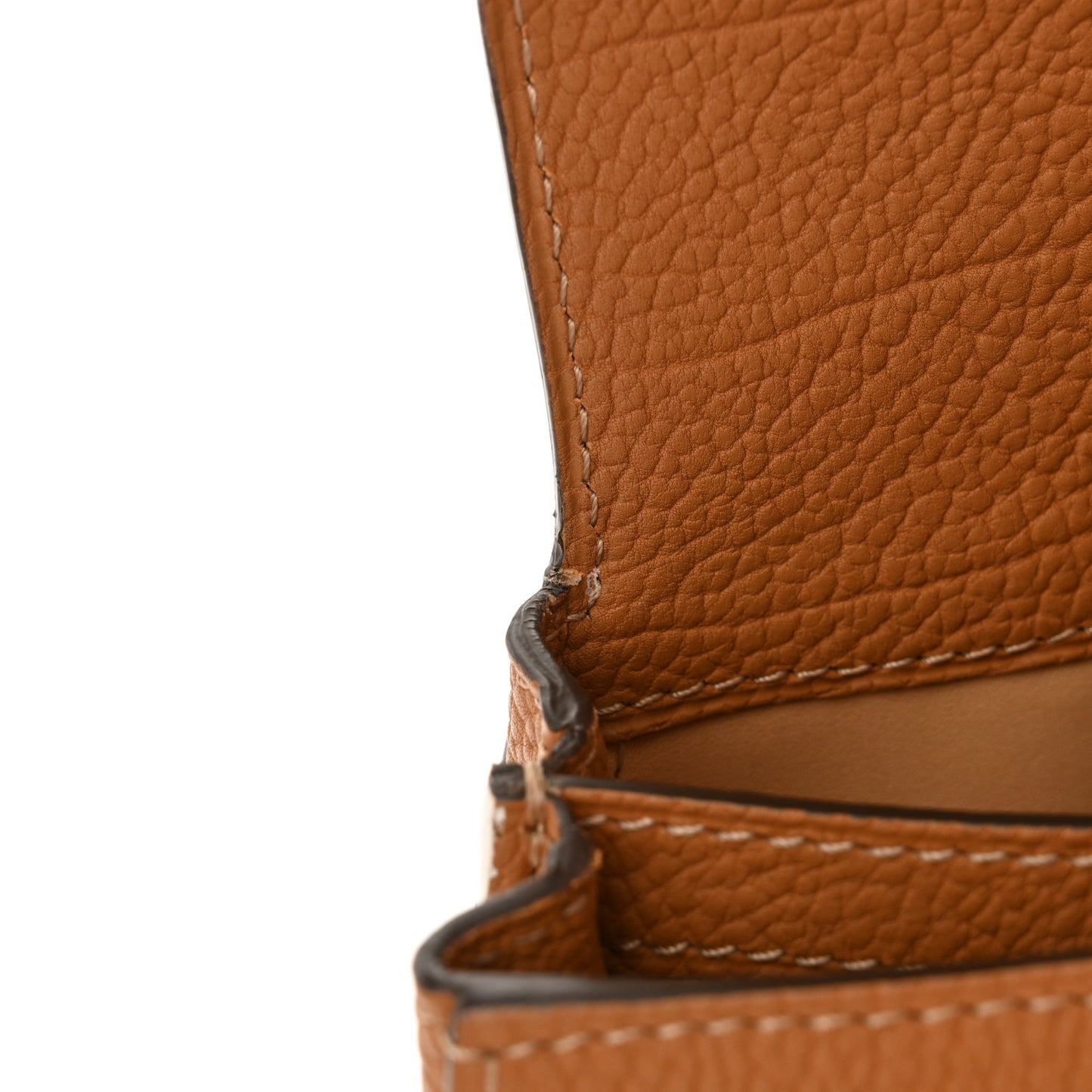 Crispy Calfskin Mini Le Mutin Saddle Belt Bag Vegetal