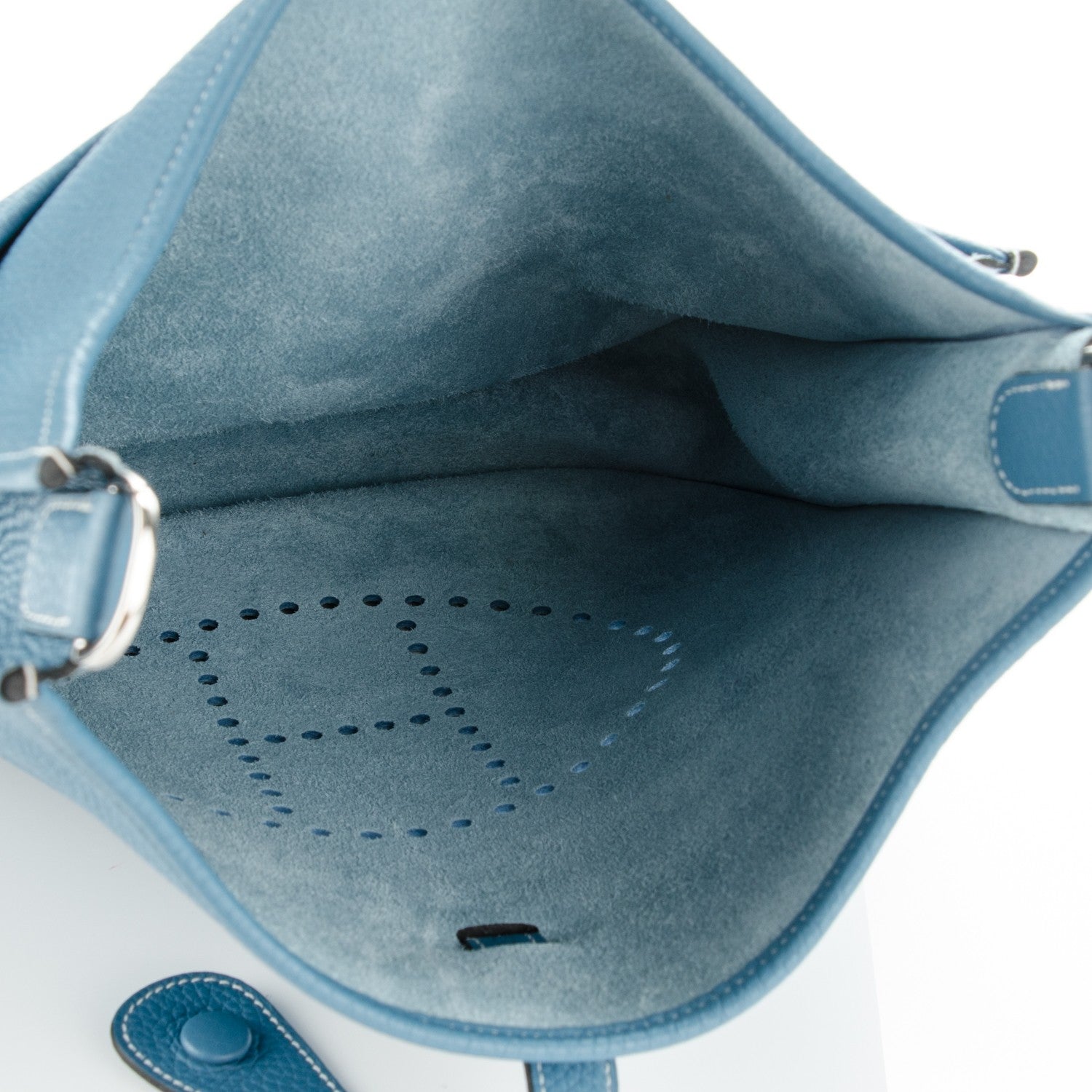 Hermes Taurillon Clemence Evelyne III GM Blue Jean 5 of 7