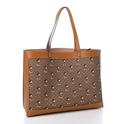 Gucci X DISNEY Mini Vintage GG Supreme Monogram Mickey Mouse Large Shopping Tote Beige Vintage Sun Oil 2 of 9
