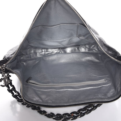 Chanel Glazed Caviar Modern Chain Hobo Black 6 of 8
