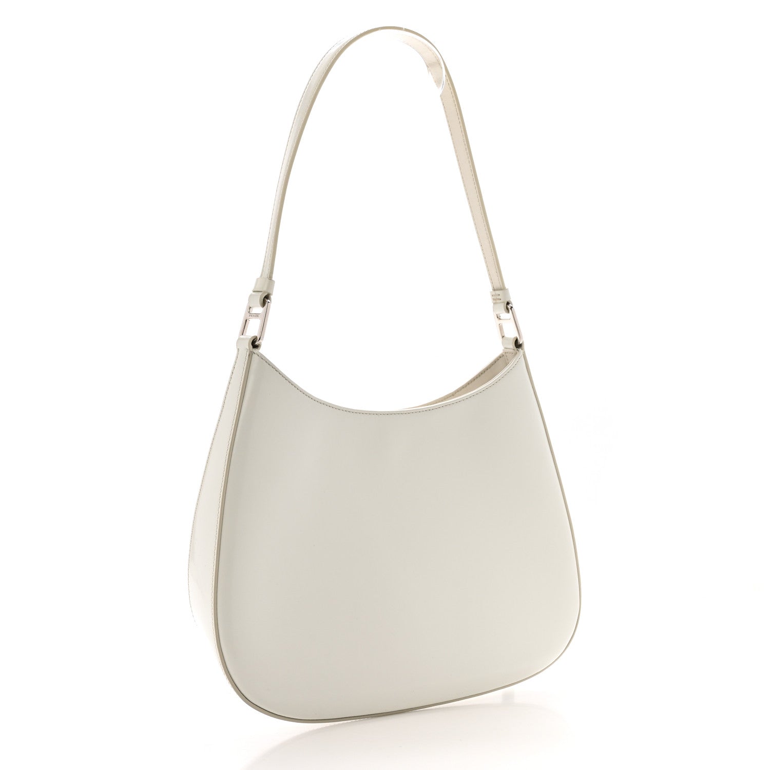 Prada Spazzolato Cleo Shoulder Bag White 1 of 9