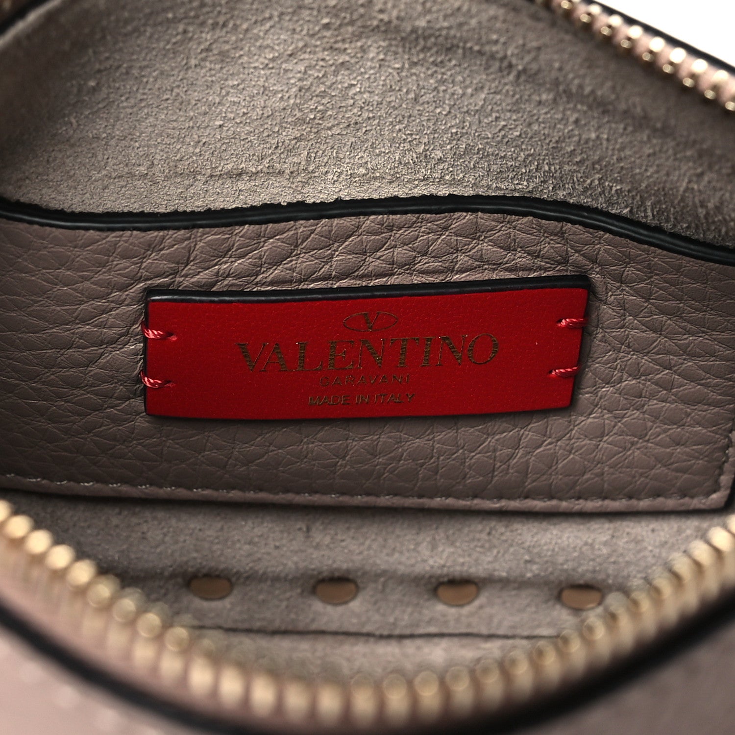 Valentino Garavani Pebbled Calfskin Small Rockstud Flip Lock Shoulder Bag Poudre 6 of 9