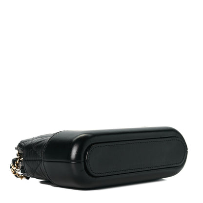 Chanel Aged Calfskin Quilted Small Gabrielle Clutch With Chain Black 4 of 7