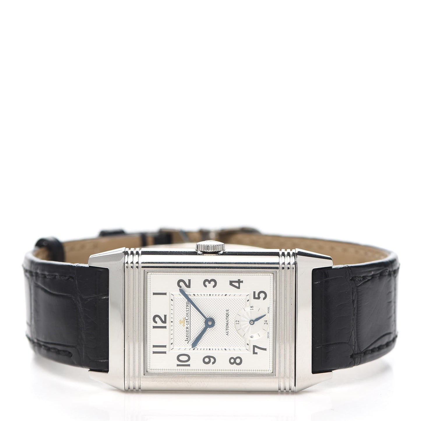 Stainless Steel Alligator 27mm Reverso Night & Day Manual Winding Watch Q3808420
