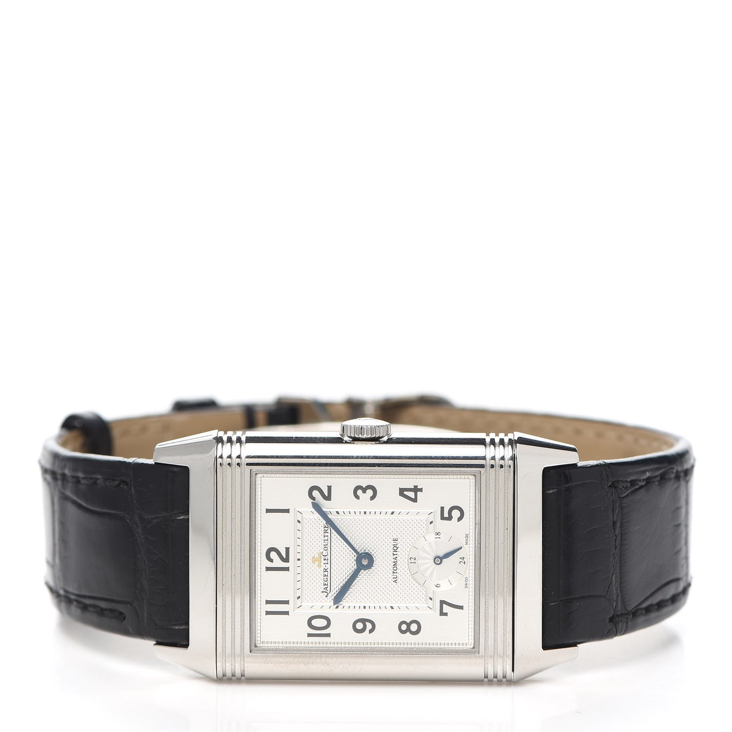 Jaeger-LeCoultre Stainless Steel Alligator 27mm Reverso Night & Day Manual Winding Watch Q3808420 2 of 8