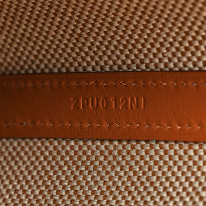 Hermes Swift Toile H Cabas H En Biais 27 Ecru Naturel Gold 7 of 10