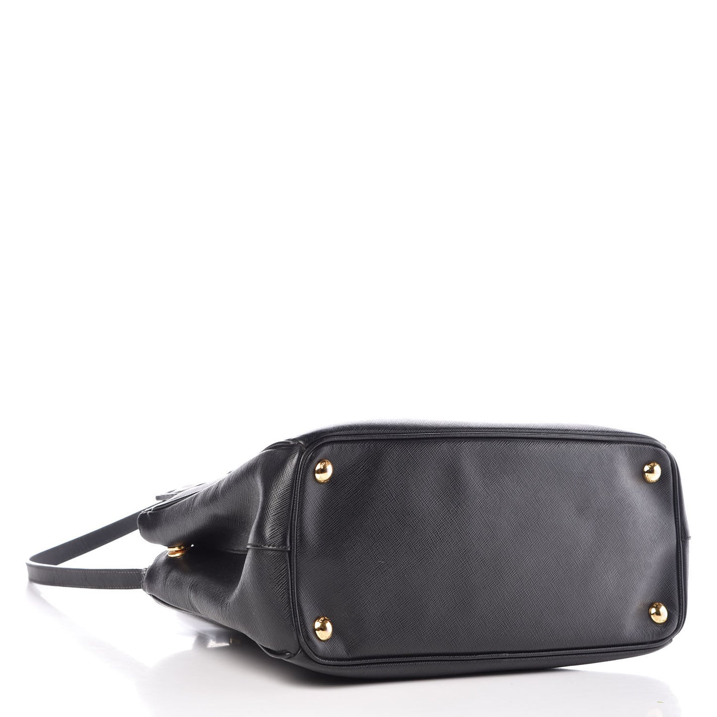 Saffiano Small Galleria Double Zip Tote Black