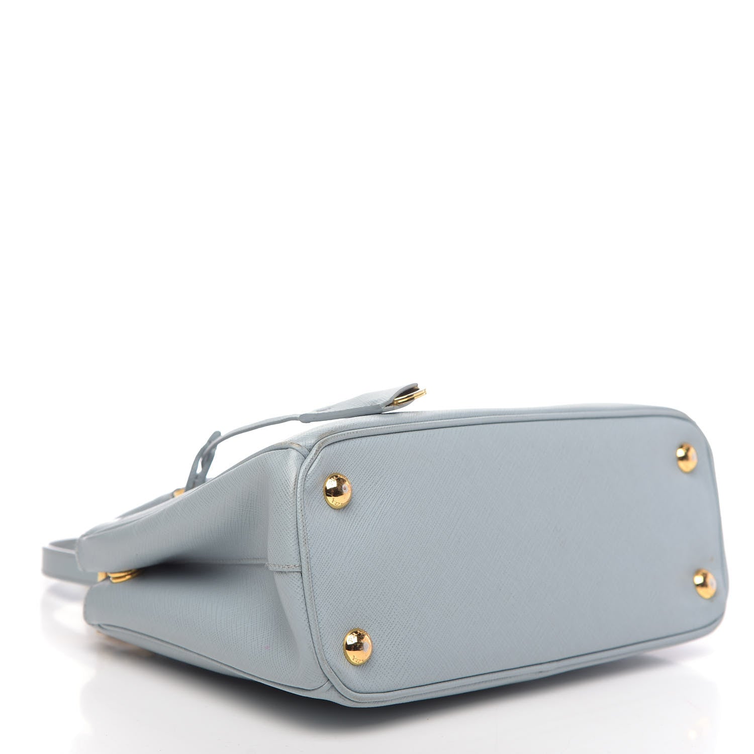 Prada Saffiano Galleria Mini Double Zip Tote Aviazione 5 of 15