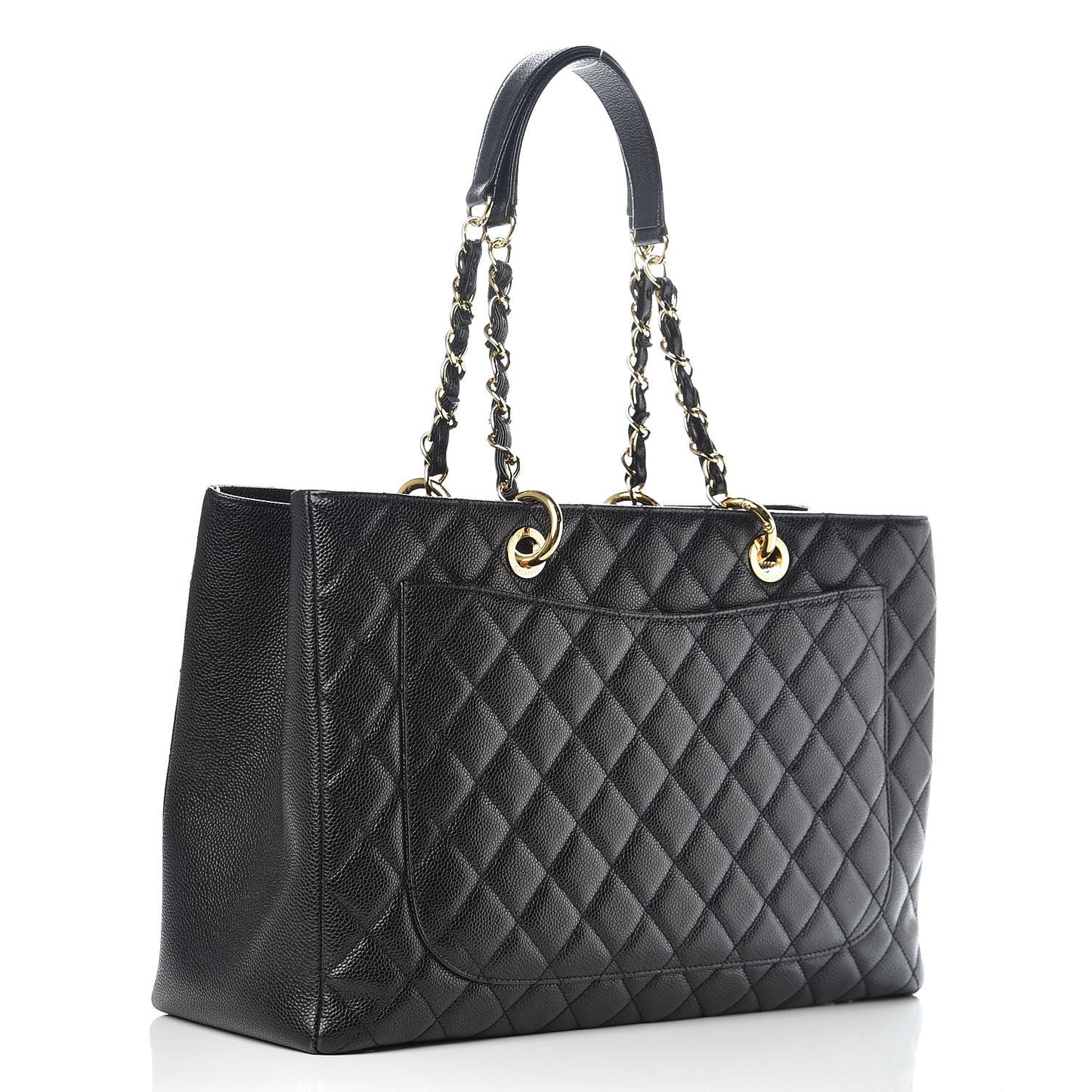 Caviar Quilted XL Grand Shopping Tote GST Black